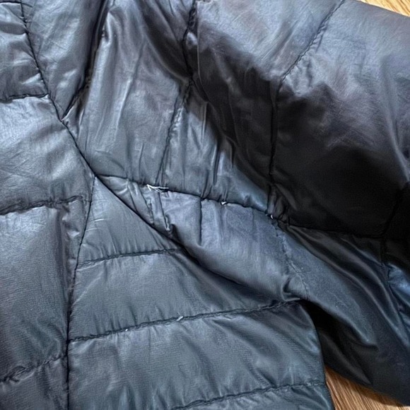 Patagonia Women's Parka Fiona Down Puffer Full Zip Black Long Size XS X-Small - Picture 3 of 8